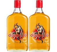 Diabolo Whisky Liqueur, Spiced Whisky & Hot Cinnamon Flavours, Cocktail Ingredient for Shots & Spicy Old Fashioned, 22% Alcohol Drink, Artisan Liquor Blended Whiskey taste for Home Bar, 70cl