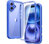 Diaclara Designed for iPhone 16 Plus Case, Full Body Rugged Case with Built-in Touch Sensitive Anti-Scratch Screen Protector, Upgraded [Full Camera Protection] for iPhone 16 Plus 6.7" (Ultramarine)