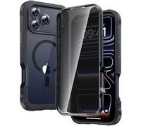 Diaclara Magnetic for iPhone 17 Pro Case 6.3-Inch, Fit for MagSafe, Full Body Bumper Case with Built-in Privacy Sensitive Anti-Scratch Screen Protector, [Full Camera Protection] Phone Cover (Black)