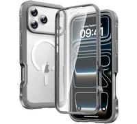 Diaclara Magnetic for iPhone 17 Pro Max Case 6.9-Inch, Fit for MagSafe, Full Body Bumper Case with Built-in Touch Sensitive Anti-Scratch Screen Protector, [Full Camera Protection] (Natural Titanium)
