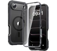 Diaclara Magnetic for iPhone Air Case 6.5-Inch, Fit for MagSafe, Full Body Bumper Case with Built-in Touch Sensitive Anti-Scratch Screen Protector, [Full Camera Protection] Phone Cover (Black)