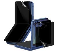 Diacube 4 PACK for Samsung Galaxy Z Flip 7 Privacy Screen Protector [25° Anti Spy] 2 Inside + 2 Front TPU Films, Self-Healing, Easy Install with Alignment Jig, Case Friendly, 3H Hardness