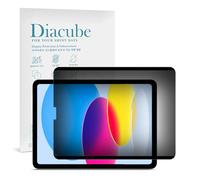 Diacube Magnetic and Nano Suction Adsorption 360° 4-Way Privacy Screen Protector for iPad 10th Generation 10.9 inch | Detachable, Anti-Spy, Anti-Fingerprint | Works in Both Landscape & Portrait Modes
