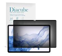 Diacube Magnetic & Nano Adsorption 360° 4-Way Privacy Screen Protector for Samsung Galaxy Tab S8/S7 11 inch | Detachable, Anti-Spy, Anti-Fingerprint | Works in Both Landscape & Portrait Modes