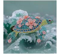 DIADAY DIY Sea Turtle Diamond Painting Kit, Partial Specail Shape Diamond Art Kits for Adults, Animal Crystal Rhinestones Diamond Art, 5D Arts and Crafts Home Wall Decor Gift 12 x 12 Inches/30x30cm