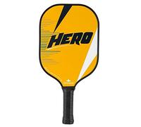 Diadem Hero Lightweight Composite Pickleball Paddle | Honeycomb Core, Fiberglass Face, Extra Duty Bumper | Wide Face, Lightweight, Easy to Swing | Indoor/Outdoor | USAPA Approved (Orange)