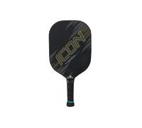 Diadem Icon v2 Pickleball Paddle | USAPA Approved | Carbon Fiber High Performance Paddle | Power, Control, Spin Friendly (Black, Standard)