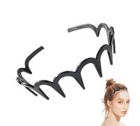 Diadema Z - Banda De Pelo Con Dientes, Accesorio De Antideslizante Para Lavado De Cara, Peinado Ondulado Y Uso Diario Para Hombres Y Niñas