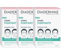 Diadermine - Pack de 3 x 6 Strips Purifiants Visage - Anti Points Noirs/Impuretés - Peaux Normales à Mixtes - Actifs régulateurs de sébum - Purifie la Peau