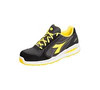 Diadora Men's Run NET AIRBOX Low S1P SRC Track Shoe, Black/Anthracite, 10 UK