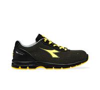 Diadora 701.17666599999995 Men’s Track Shoe, Black/Yellow Croms, 5 UK