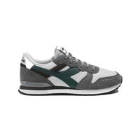 Diadora Camaro M2 Smooth Retro Sneakers Charcoal Grey & Pine Needle | Suede Overlays, Iconic 1985 Silhouette, Cow Suede Leather, Synthetic Textile Upper, Versatile Colourway