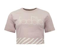 Diadora Crop Womens Pink Smoke T-Shirt - Size Small