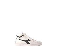 Diadora Game L High Waxed, Unisex Adults’ Hi-Top Trainers, White (Bianco/Nero C0351), 11.5 UK (46 EU)
