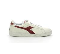 Diadora Game L Low Waxed, Unisex Adults’ Gymnastics Shoes, White (Bianco/Rosso Peperone C5147), 10.5 UK (45 EU)