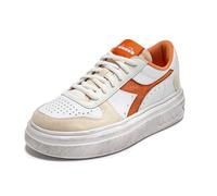 Diadora, Magic Bold Mesh Logo Wn Sneaker Fashion Casual Sport Fashion, white orange, 3.5 UK