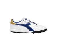 Diadora Men's Brasil 2 R Tfr Soccer Shoe, White Mazarine Blue Gold, 11 UK