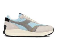 Diadora Mens Race Suede Trainers - White Nylon - Size UK 8