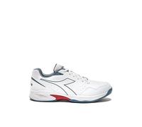 Diadora Men's Volee 6 Tennis Shoe, White Oceanview Sauce, 3.5 UK