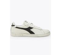 Diadora Mens White Black Game L Low Waxed Trainer
