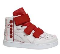 Diadora MI Basket Mens White/Red Trainers - Size UK 3.5