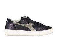 Diadora Montecarlo Glitter Dirty Womens Navy Trainers - Blue - Size UK 8