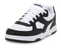 Diadora Raptor Low Unisex Adult Sneakers, White/Black/Black, 37 EU, White Black Black, 5 UK