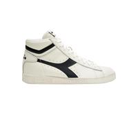 Diadora Shoes Game L High Waxed Trainers Leather Black White Man