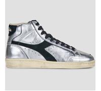 Diadora Shoes (High-top Trainers) Prestige High Metal Used in Silver 6.5