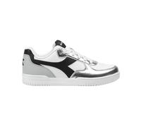 Diadora Shoes Raptor Low Odissea Wn Trainers Faux Leather White/Silver Woman