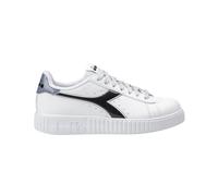 Diadora Shoes Step P Trainers Faux Leather White Black Woman