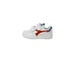 Diadora Unisex Children's Raptor Low Ps Gymnastics Shoes, White Sauce Coronet Blue, 2 UK