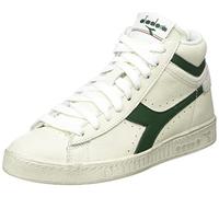 Diadora Unisex Game L HIGH Waxed Gymnastics Shoe, White/Green, 9 UK