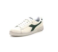 Diadora Mens White Fogliage Green Game L Low Waxed Trainer