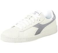 Diadora Unisex Game L Low Waxed Suede Pop Gymnastics Shoe, White Ultimate Gray, 9 UK