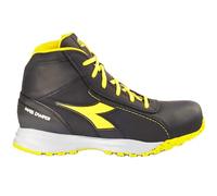Diadora Unisex Glove MDS Mid S3 HRO SRC Boat Shoe, Black/White, 7.5 UK