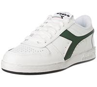 Diadora Unisex Magic Basket Low Icon Gymnastics Shoe, White White Leaf, 7.5 UK