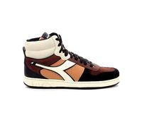 Diadora Unisex Magic Basket Mid Twin Gymnastics Shoes, Black Orange Burnt, 11.5 UK