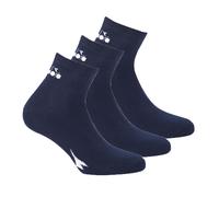 Diadora Unisex Socks - 3 Pack, Quarter, Logo