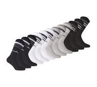 Diadora Unisex Tennis Socks - 12 Pack, Logo, Stripes