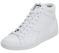 Diadora Unisex TORNEO HIGH Gymnastics Shoe, White/White/Black, 5.5 UK