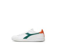 Diadora Unisex Tournament Gymnastics Shoe, White Persimmon Orange, 3.5 UK
