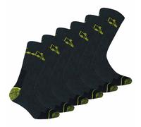 Diadora Unisex Work Socks, 6 Pack - Sports Socks, Cotton, Logo, Solid Color