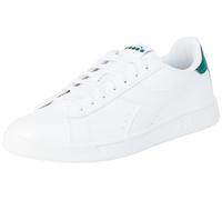 Diadora Unisex's Tournament Gymnastics Shoe, White Galapagos Green, 12.5 UK