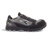 Diadora Utility Chaussures de sécurité Basses Run Text MET Free S1PL FO SR ESD - Noir/Anthracite 42 - Protection des Pieds
