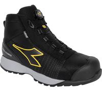 Diadora Utility Glove MDS MTX Mid S3S, safety boots unisex 36 EU Black/Yellow