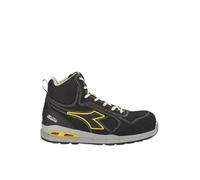 Diadora Utility Safety Shoe Run A.Box Mid S3S FO SR ESD, Colour C0200 Black Black, 35 EU