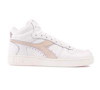 Diadora Womens Basket Demi Trainers - White Leather - Size UK 7