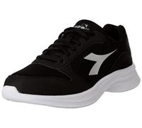Diadora Women's Robin 4W Running Shoe, Black Black Silver White, 6 UK