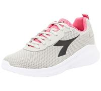 Diadora Women's Robin 5W Gymnastics Shoe, Silver Dd Black, 4 UK